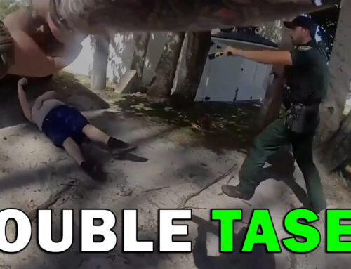 Suspect Holding Knife And Making Threats At Kids Double Tased By Officers! LEO Round Table S10E222